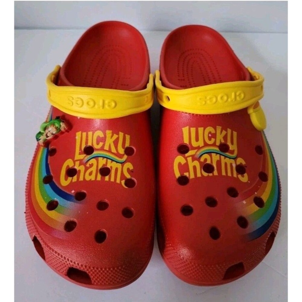 Crocs Lucky Charms Classic Clog Magically Delicious size Men's 11 Women’s 13 Red